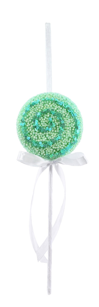 Hanging Glitter Lollipop 23cm Asst