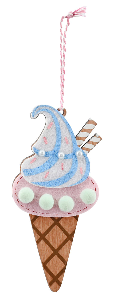 Pastel Ice Cream Hanging Sweets Deco 13cm Asst