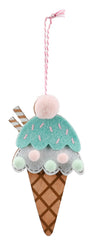 Pastel Ice Cream Hanging Sweets Deco 13cm Asst