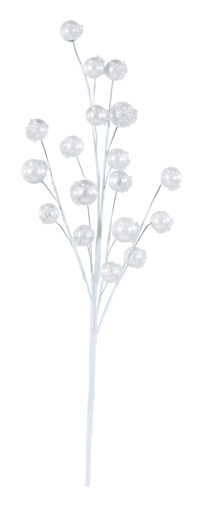Icy Pearl Berry Pick 60cm Asst