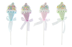 Pastel Ice Cream Pick 35cm Asst