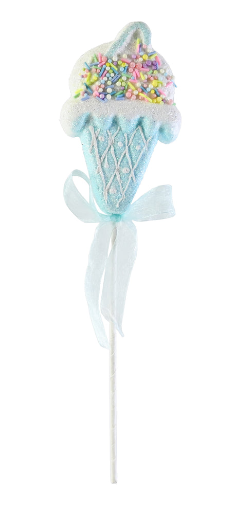 Pastel Ice Cream Pick 35cm Asst