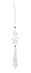 Hanging Snowflake Drop 20cm Asst / icicle pendant drops 16.5 cm