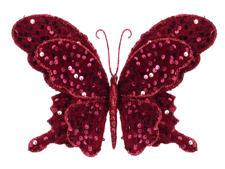 Deluxe Sequin Butterfly Clip Asst