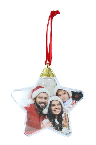 Hanging Photo Bauble  and mixed shapes 8cm