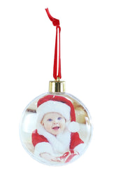 Hanging Photo Bauble  and mixed shapes 8cm