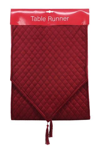 Runner Velveteen Quilted 180cm Asst