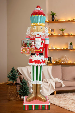 LED Musical Animated Candy Soldier 216cm