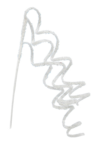 Iridescent Tinsel Spiral Pick 60cm Asst