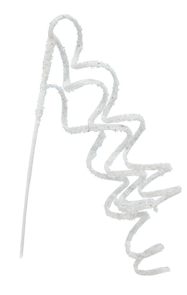 Iridescent Tinsel Spiral Pick 60cm Asst