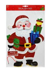 Santa Glitter Plaque