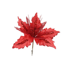 Sequins Poinsettia Clip