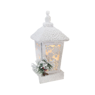 LED Snowy Table Lantern