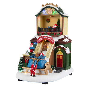 LED Musical Santa's Workshop Toys