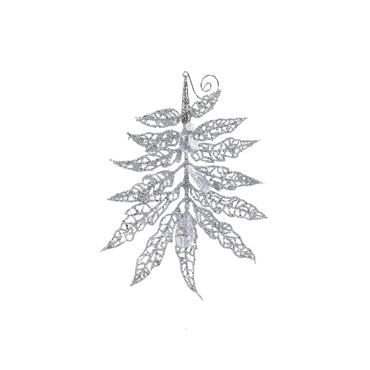 Glitter Leaf Jewel Spray