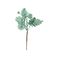 Glitter Baubles Fern Pick