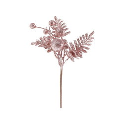 Glitter Baubles Fern Pick