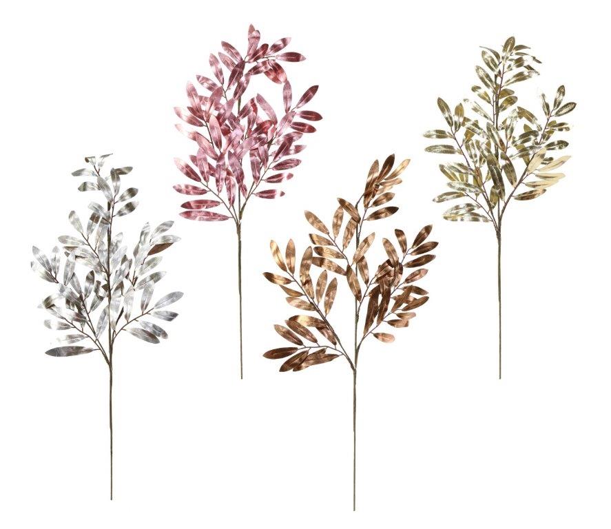 Metallic Leaves Spray 70cm
