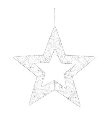 Metallic Silhouette Bead Star