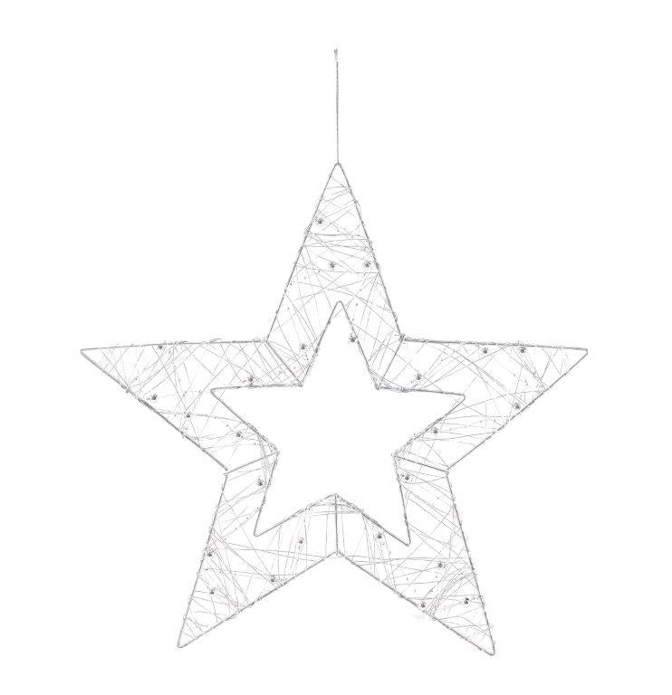 Metallic Silhouette Bead Star