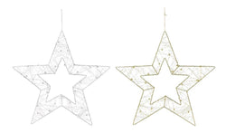 Metallic Silhouette Bead Star