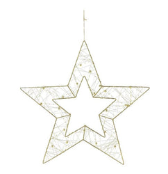 Metallic Silhouette Bead Star