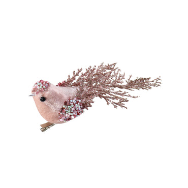 Clip Velvet Bird Glitter