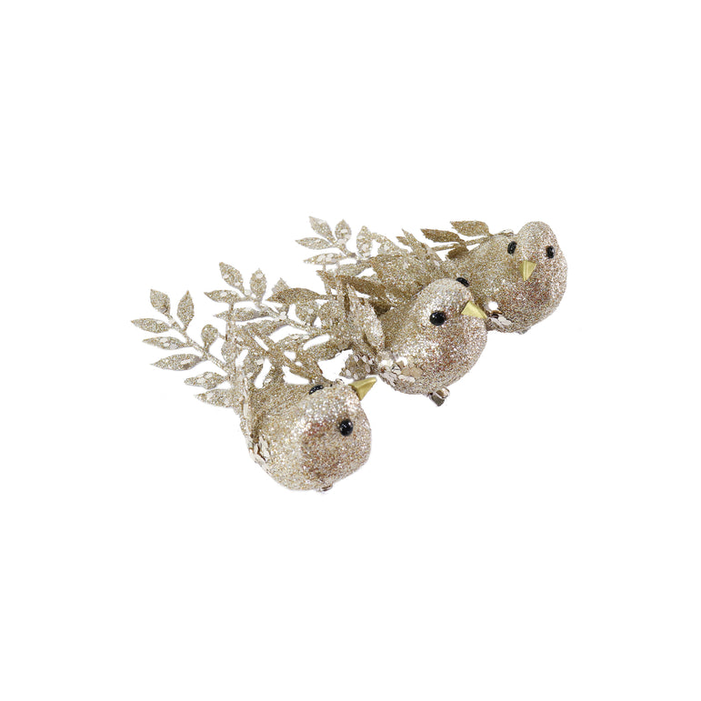Clip Glitter Bird