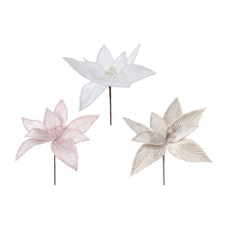 Velvet Poinsettia Pale Pearls