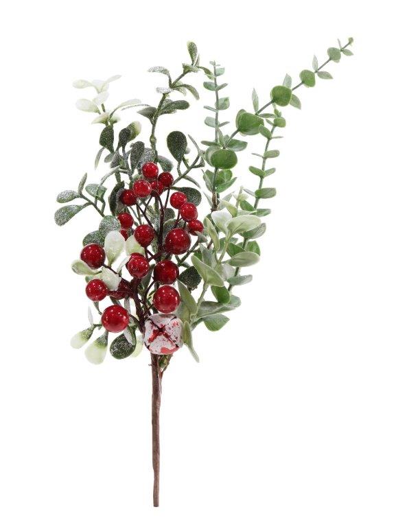 Foliage Berry Pick with Bell