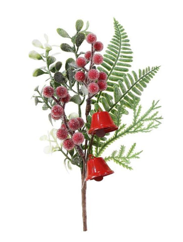 Foliage Berry Pick with Bell