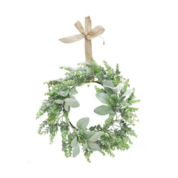 Mistletoe Wreath/Swag Natural Bow