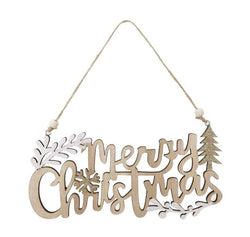 Merry Christmas Leaf Sign