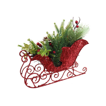 Red Sleigh Decoration