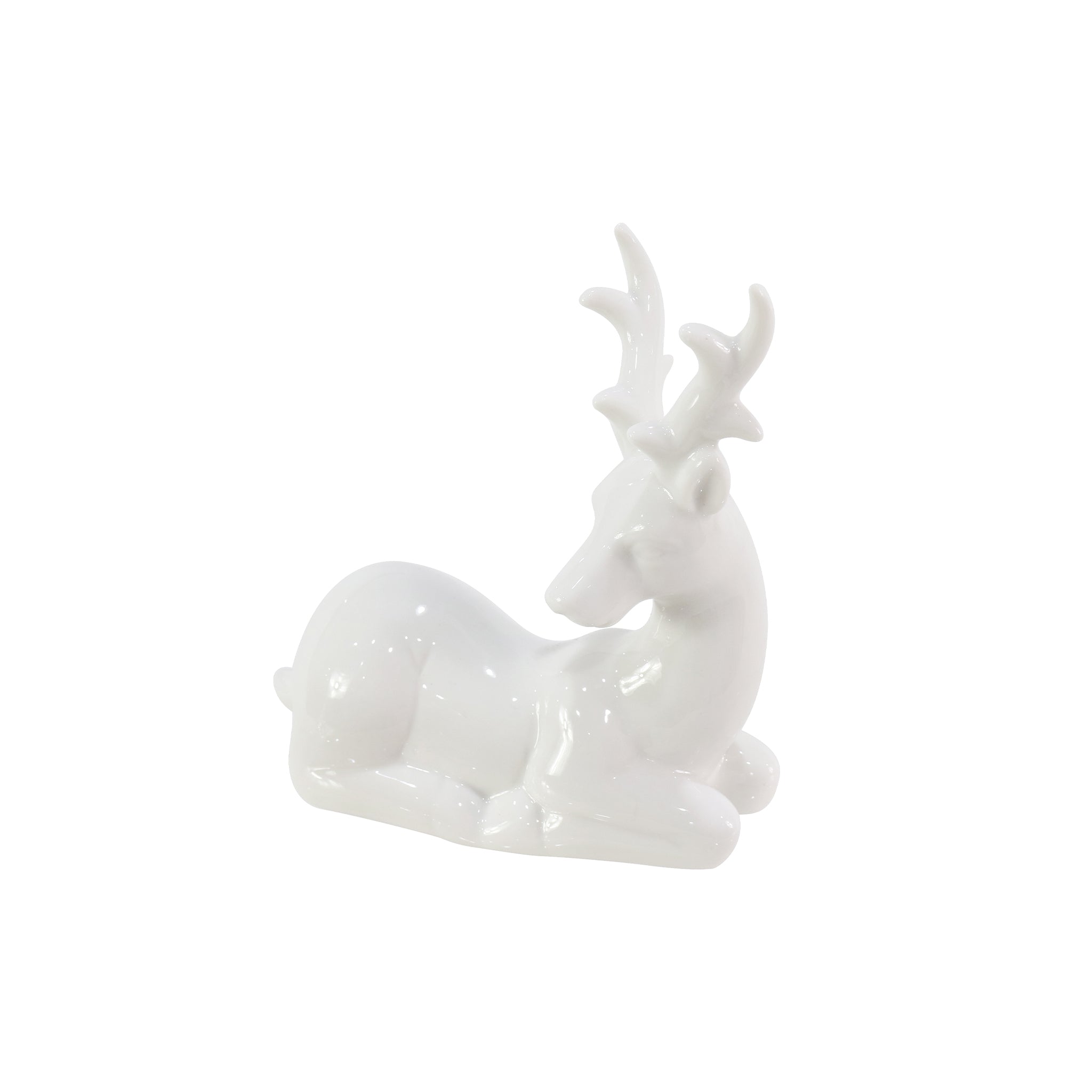 Porcelain Sitting Reindeer