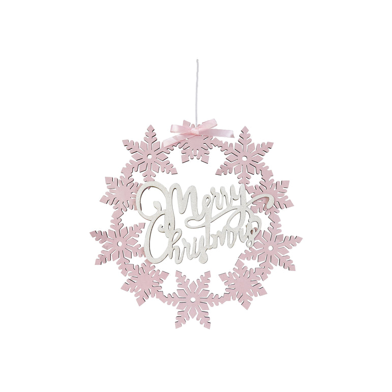 Hanging Snowflake Wreath