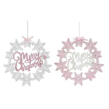 Hanging Snowflake Wreath