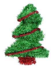 Tinsel Tree Plaque 35cm