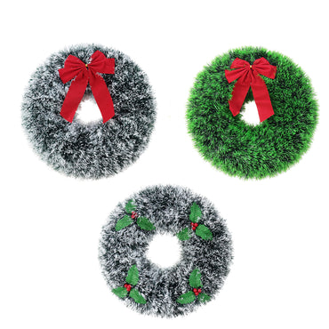 Snow Tips Tinsel Wreath