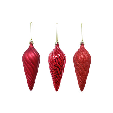 Red Drop Bauble (6pk)