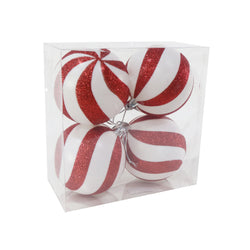 Candy Cane Baubles (4pk)