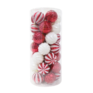 Candy Cane Baubles (35pk)