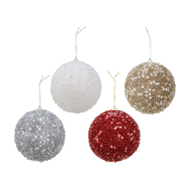 Icy Tinsel Bauble