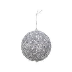 Icy Tinsel Bauble