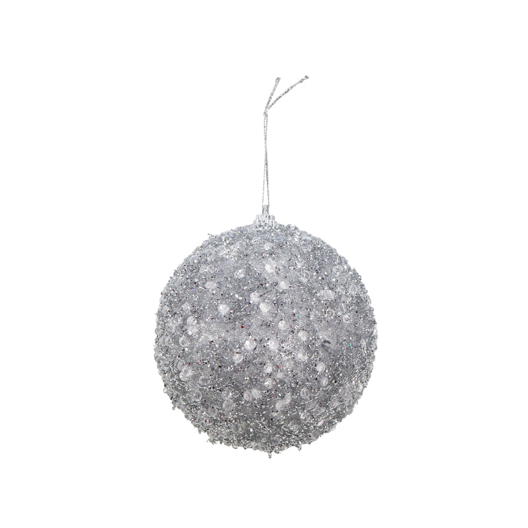 Icy Tinsel Bauble