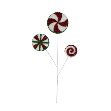 Triple Tinsel Lollipop Stem