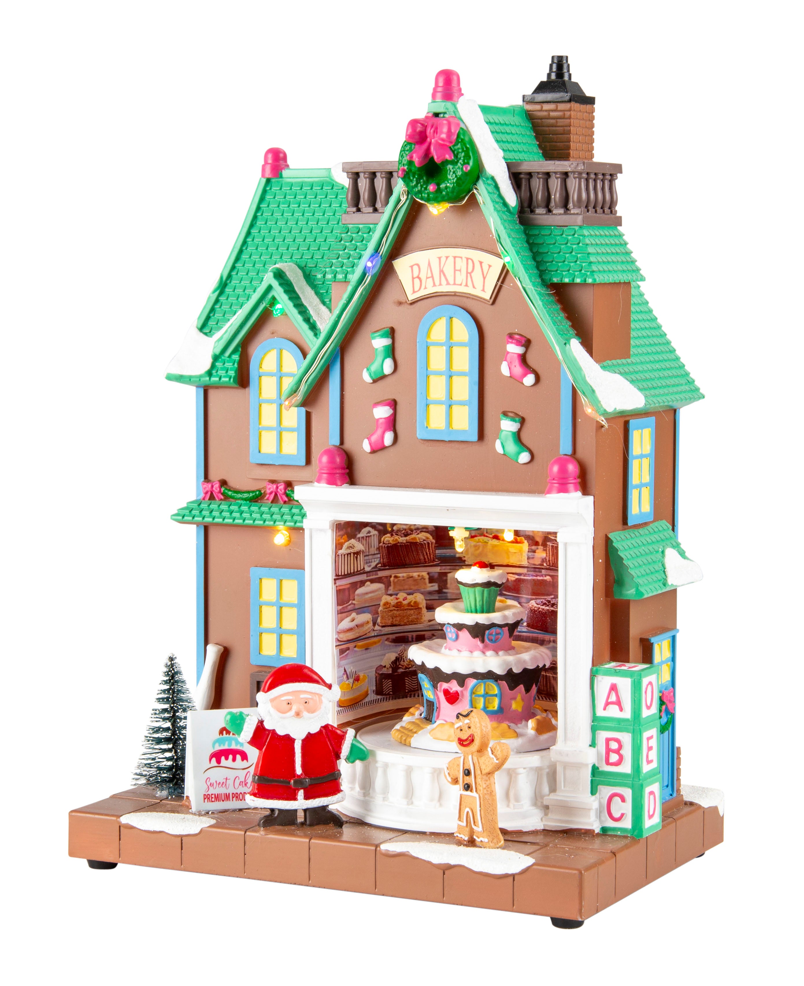 LED Musical Christmas Store Rotating USB Asst