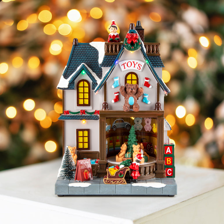 LED Musical Christmas Store Rotating USB Asst