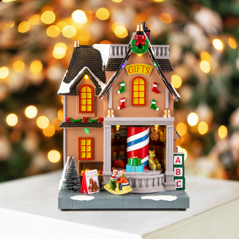 LED Musical Christmas Store Rotating USB Asst
