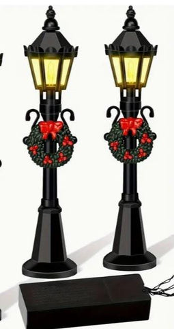 2 Piece Mini Light Up Street Lamps
